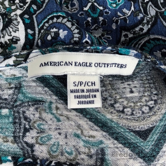 American Eagle | Paisley Halter Keyhole Back Dress - Picture 4 of 6